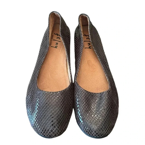 French Sole fs/ny Brown Snake Print Shoes - Picture 4 of 7